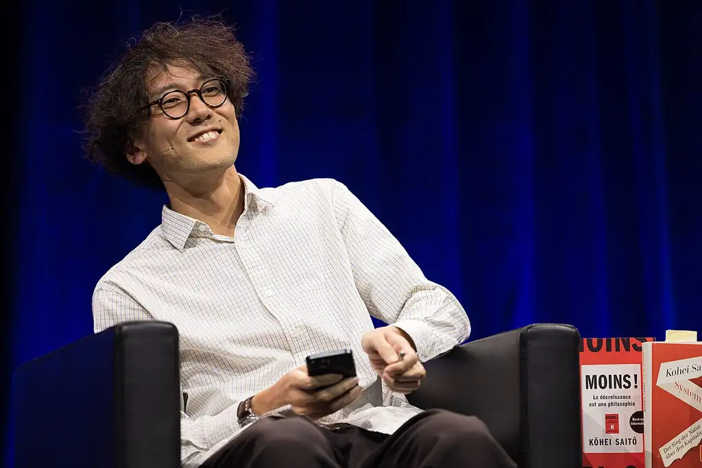 2024年のブックフェアに登壇した斎藤幸平氏